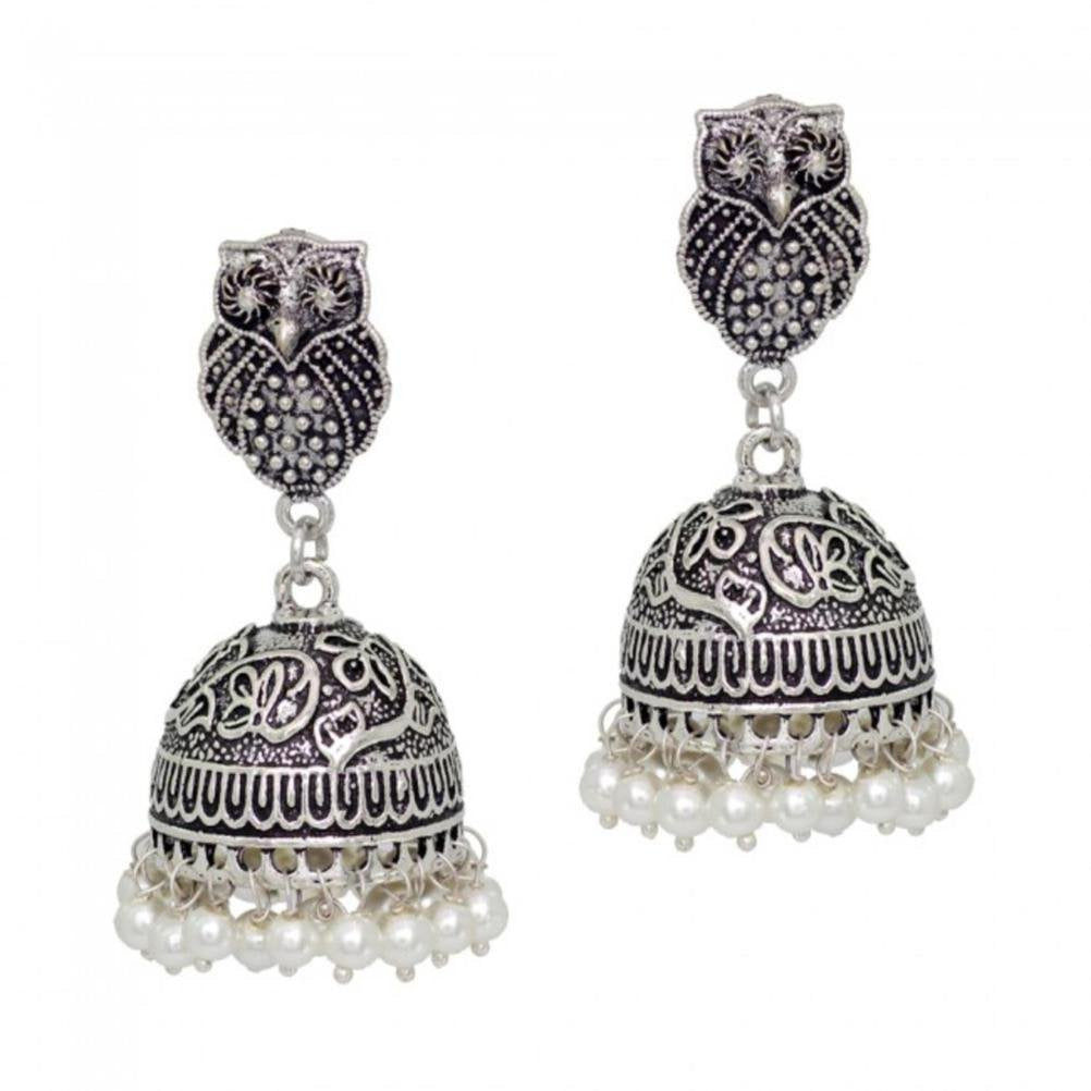 Buy Ethnic Bollywood Fashion Jewelry Traditional Bahubali Indian Long Gold  Partywear Jhumka Jhumki Chandbali Wedding Earrings Online at desertcartINDIA